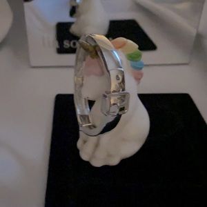 LiaSophia Attached Silver Stretch Bracelet Small